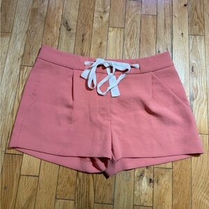 Wilfred Coral Shorts with White Tie #589
